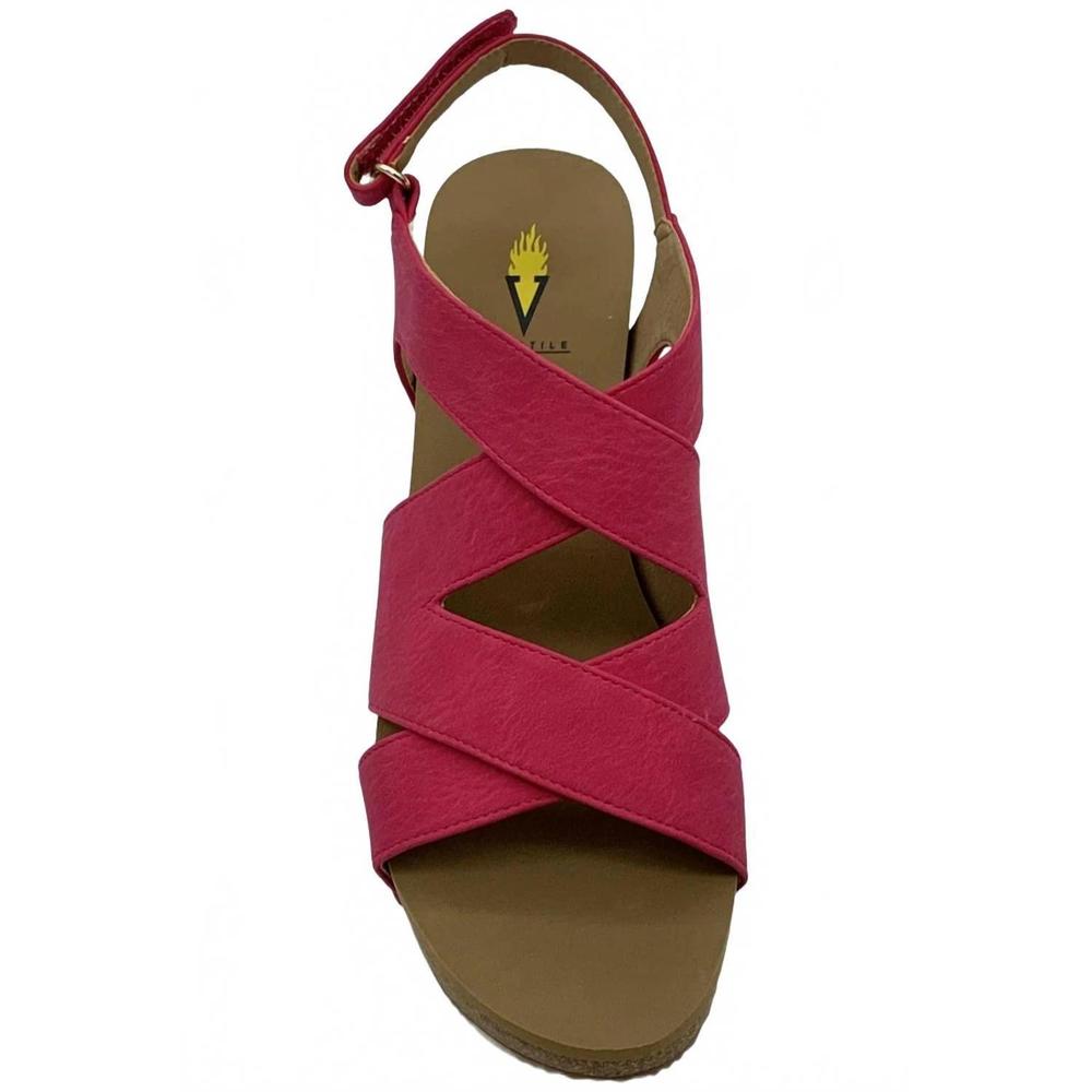 NEW VOLATILE women's tory wedge in fuchsia